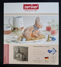 Zenker Hasenbackform Oster Season – 600 ml Füllvolumen – 3D Kuchenform mit Antih