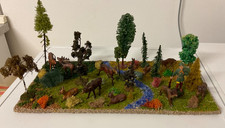 Diorama,  Tiere Wald Elastolin