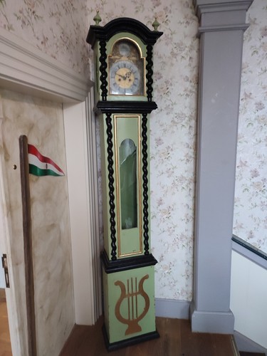 Standuhr schweden antik farbig - schweden,