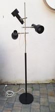 Stehleuchte 3 Spots 70er Schwarz-Chrom, coole dekorative vintage Optik