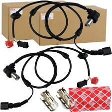 2x ABS-SENSOR + FEBI KLEMMHÜLSE VORNE LINKS-RECHTS für AUDI A4 B5 VW PASSAT 3B