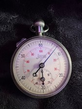 Seltener vintage Jsgus Taschen-Chronograph / Stoppuhr –1950er/60er jahre