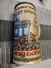 Bierkrug mit Zinndeckel 0,7