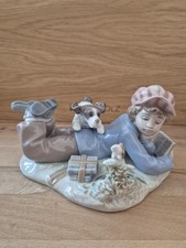 Lladro Figur Studierende Freunde mit Hund  5451