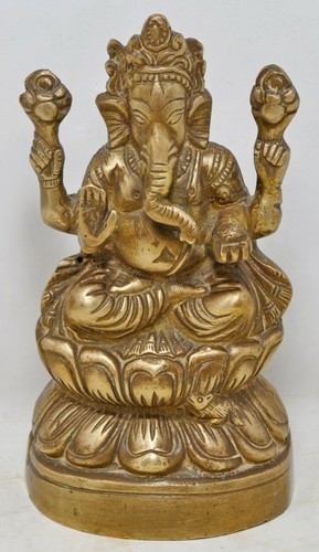 Vintage messing gott ganesha - messing,