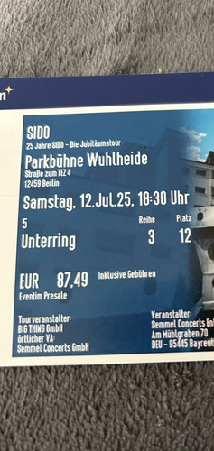 Konzertkarten 2025 - konzertkarten,