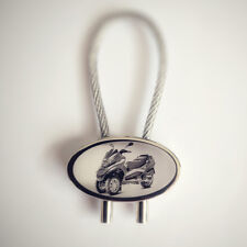 Piaggio MP3 Roller als Gravur Schlüsselanhänger & kostenloser Text Geschenkidee