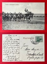 Militär AK ZEITHAIN 1908 Truppenübungsplatz schwere Reiter Gardereiter  ( 157413