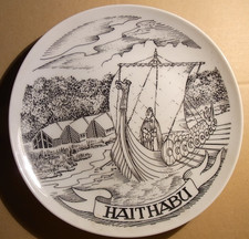 Wandteller Zierteller HAITHABU Wikinger Schlei Schleswig  19 cm