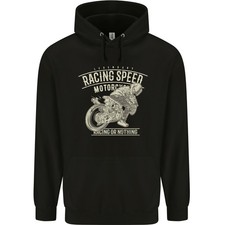 Motorrad Rennfahrer Biker Schädel Motorrad Kinder Kids Hoodie