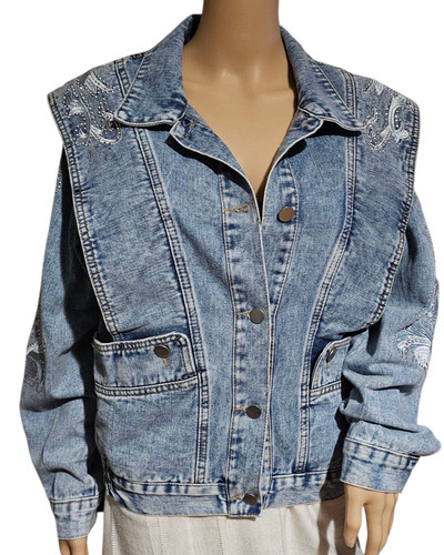 White icy jeansjacke s - white,