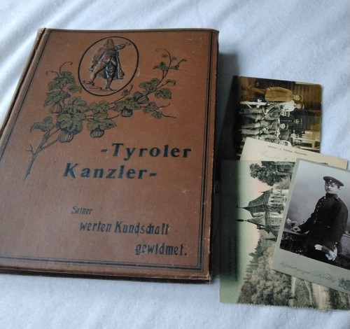Altes postkartenalbum wk - .,