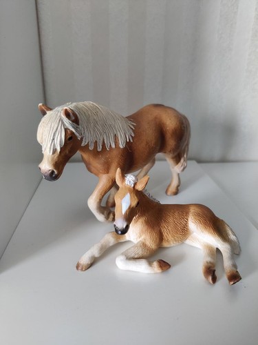 Schleich stute und fohlen - fohlen,