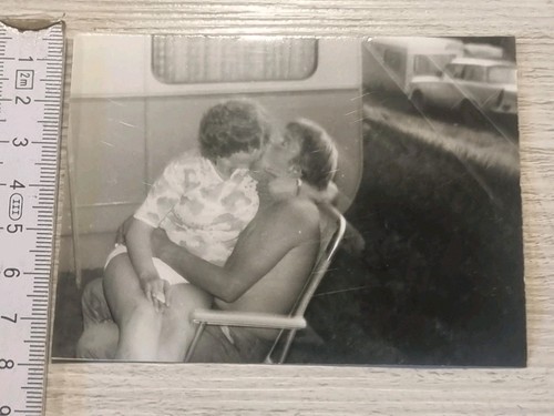 Originalfoto frau mit - frau,