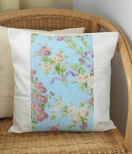 *Dekokissen Rosen*, Shabby chic, Blumen, Kissenhülle, 40 x 40 cm, handgefertigt 