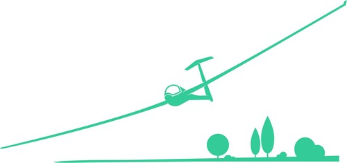 Autoaufkleber segelfulgzeug - autoaufkleber,