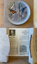 Sammelteller Eisvögel Rosenthal Serie "Juwelen der Vogelwelt" 1992mit Zertifikat