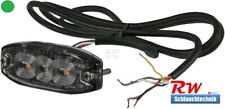Warnblitzer Grün 3 LEDs, 6,7W, 12/24V, 82x30x9mm, Warnleuchte, synchron, Kramp