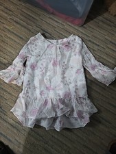 Jillians Closet Mädchen Baby Alter 1-2 Jahre Rosa Blumen Bluse Top (424/87/v)