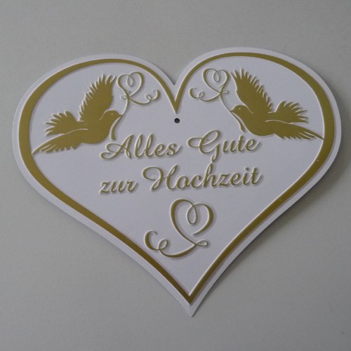 Hochzeit blechschild herzform - hochzeit,