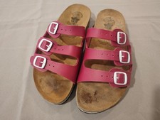 LICO Fun Factory Hausschuhe Pantoletten Sandalen Pink Leder Damen Gr. 39