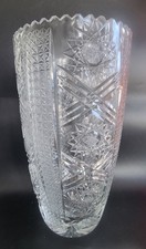 Böhmische Kristallvase mit