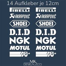 Sponsoren Aufkleber Motorrad