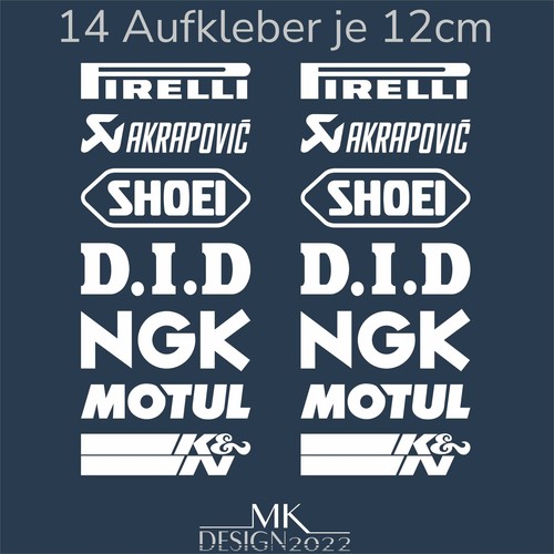Sponsoren aufkleber motorrad - aufkleber,