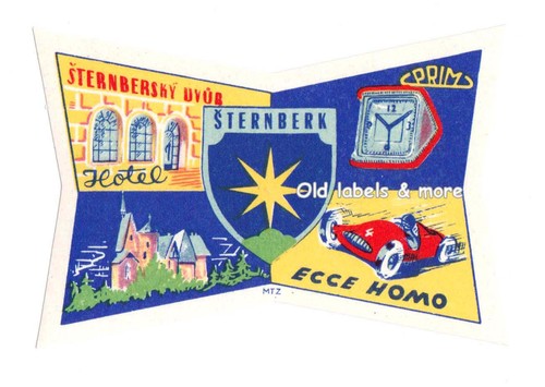 X5509 šternberk luggage label - Šternberk,