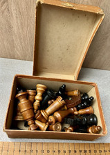 Vintage Wood chess set houten