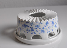 Arzberg Form 1382 Blaublüte Stövchen für Teelicht 2teilig blaue Blume blau weiß