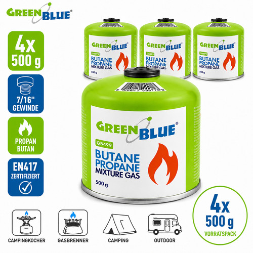 Gaskartusche 500g propan - x4,