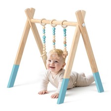 Babyspielgerät Baby Gym Spieltrapez Spielbogen Holzspielzeug 3 Kinderspielzeugen