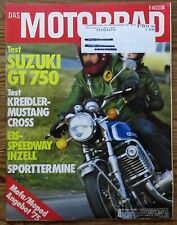 Das Motorrad 04/75 Test Suzuki GT 750, Kreidler Mustang Cross,Mofa/Moped-Angebot