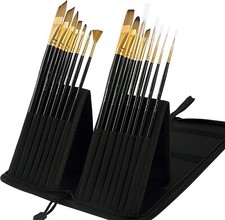 15 Pinsel aus Taklon mit
