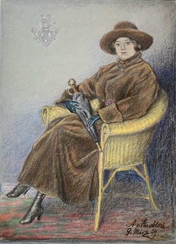 Pastell porträt frau - porträt, im