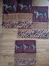 3x Kissenbezug mit Tigermotiv und schickem Safari Muster! 2x 65 x 65 1x 45 x 45!