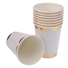 8 Stück Gold überzogene