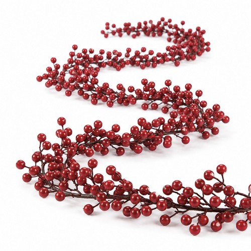 Beerengirlande 150cm rot - 150cm,