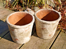 2er Set Blumentopf Übertopf Zement Shabby Landhausstil Pflanztopf  16x15cm