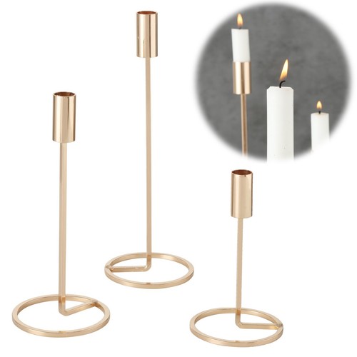 Fach kerzenständer gold - 3-fach,