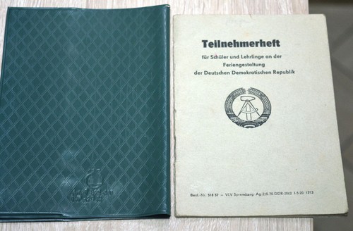 Ddr teilnehmerheft 1971 - teilnehmerheft, |