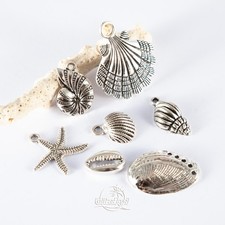 7x Schmuck Anhänger Seestern