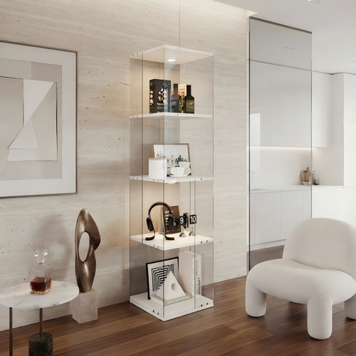 360 drehbarer glasvitrine - 360°,