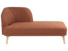 Chaiselongue Stoff gold braun