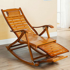 Schaukelstuhl XXL Schwingsessel Schaukel Gartenstuhl Relaxstuhl Natur Liegestuhl