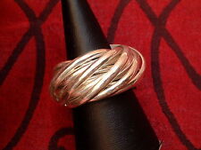 Exclusiver Designer Ring - 12 verschlungene Ringe - massiv Sterling Silber 925 -