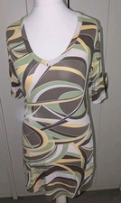 Damen Midi Kleid Tunika Street