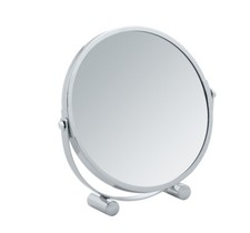 WENKO Kosmetik Stand Spiegel Bad WC MERA Ø 16 Make Up Standfüße neigbar 5-fach