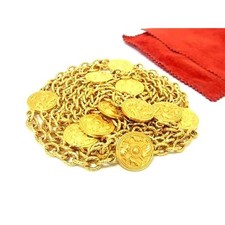 Salvatore Ferragamo Absatzmotiv Gürtel Damen Gold Made in Italy [NEUWERTIG]